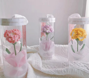 Caja <span class=keywords><strong>de</strong></span> flores <span class=keywords><strong>de</strong></span> ganchillo Suxinyi, punto casero, girasol, rosa, tulipán, flores gruesas <span class=keywords><strong>para</strong></span> graduación, Pascua, regalo hecho a mano <span class=keywords><strong>para</strong></span> - Product Image 1