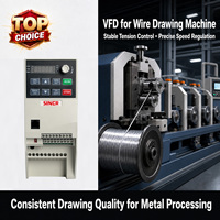 Venta caliente nuevo 5.5kw 7.5kw 11kw inversor trifásico VFD Unidad de frecuencia de velocidad Variable para PMSM 220V/380V AC Drive