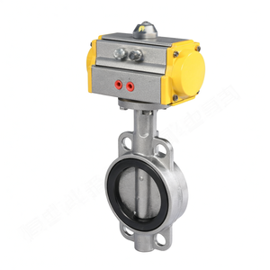 Válvula de Mariposa de Retorno Neumático COVNA de 90 Grados, Estilo Wafer con Sello de EPDM, Accionamiento Neumático - Product Image 1