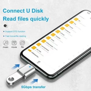 Adaptador <span class=keywords><strong>USB</strong></span> <span class=keywords><strong>C</strong></span> a <span class=keywords><strong>USB</strong></span> OTG <span class=keywords><strong>USB</strong></span> <span class=keywords><strong>C</strong></span> macho a USB3.0 hembra adaptador OTG convertidor con LED para Samsung Xiaomi <span class=keywords><strong>MacBook</strong></span> <span class=keywords><strong>Pro</strong></span> adaptadores - Product Image 2