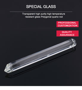 Toptan özelleştirilmiş şeffaf kuvars kristal optik cam çubuk yüksek sıcaklık için şarkı söyleyen kase SiO2 kompozisyon - Product Image 5