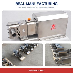 Pompe rotative à lobes sanitaire YAQUAN FRP-5 pour miel, sirop, sauce, en acier inoxydable 304 de qualité alimentaire, 5m³/h, 0,4MPa, 1,5kW, faible cisaillement - Product Image 3