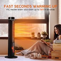 En gros Radiateur d'appoint électrique domestique Tower 2000W à chauffage rapide, avec effet flamme de cheminée et protection contre la surchauffe, pour l'hiver
