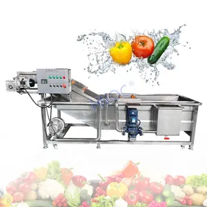 High Pressure Salad Grape Air Power Bubble Washer Fruit Wash Line Clean Vegetable Equipment