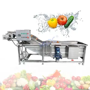 Tomato Papaya Shrimp Bubble Type Clean Machine Green Leaf Fruit and Vegetable Wash Machine Supplier