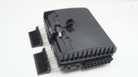 Boîtier de jonction mural étanche FTTH 16 ports avec 2 entrées pour raccordement multi-cœurs, boîtier de terminaison NAP
