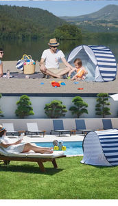 <span class=keywords><strong>Tente</strong></span> de plage pour bébé Pop <span class=keywords><strong>avec</strong></span> logo personnalisé et portable léger <span class=keywords><strong>avec</strong></span> protection <span class=keywords><strong>UV</strong></span> sac de transport en fibre de verre pour les sorties d'été à la plage des enfants - Product Image 4