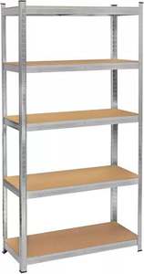 رف تخزين فولاذية قائم للخدمة الشاقة من 5 طبقات رف رفوف قابل للتعديل مجمعة - Product Image 5