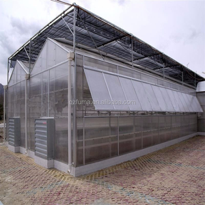 FM Moyen-Orient Polycarbonate Agriculture Verre vert Maison PC Feuille Multi Span Grande serre d'hiver <span class=keywords><strong>Tomates</strong></span> - Product Image 4