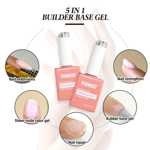 FZANEST <span class=keywords><strong>Gel</strong></span> de Base Couleur pour Ongles, <span class=keywords><strong>Gel</strong></span> Constructeur Sans HEMA, Base Caoutchouc, Fournitures pour Ongles, Prix de Gros Abordable, <span class=keywords><strong>Kit</strong></span> de <span class=keywords><strong>Gel</strong></span> d'Extension d'Ongles - Product Image 3