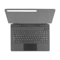 Casing Keyboard Magnetik OEM dengan Lampu RGB Sentuh Untuk Samsung Tab S10 Ultra Smart Keyboard Tablet Casing Kulit Untuk S9 Ultra