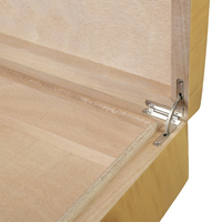 Boîte de rangement en bois massif faite à la main en gros avec serrure, boîte cadeau rectangulaire en bois avec logo personnalisé