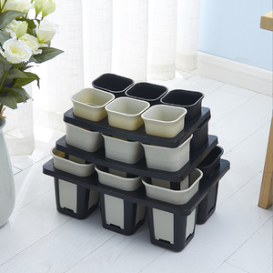 Pot de fleur en plastique de semis de taille différente 6 cellules <span class=keywords><strong>navette</strong></span> plateaux de transport pots de jardinière de pépinière transporteur de transport - Product Image 5