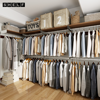 Armoire moderne en acier pour dressing, DIY, écologique, personnalisable, multifonctionnelle, pour appartement, chambre, salon, entrepôt, hôtel