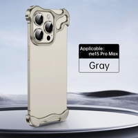 Coque de téléphone en alliage d'aluminium et de titane sans monture en métal pour Iphone 16 Pro Max 15 Plus 13 14