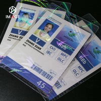 Pochettes de stratification thermique de carte d'identité d'hologramme personnalisées avec Logo UV Invisible