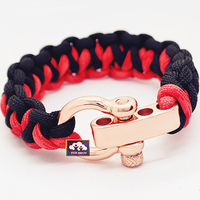 Tresseur de paracorde en bois en gros pour bracelets DIY, kit de bracelets en paracorde plastique, accessoires métalliques