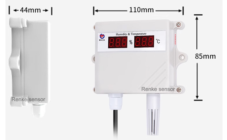 仁科温稀様 仁科液晶4-20毫安气温监测Modbus风道湿度温度传感器| Alibaba.com