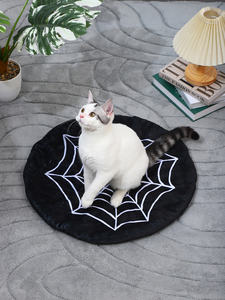Weiche Katzenbettmatte mit personalisierten Mustern, Hundeboxmatte, rutschfester Unterseite, maschinenwaschbar, Hundehüttenmatte, Katzenmatte, rund - Product Image 6
