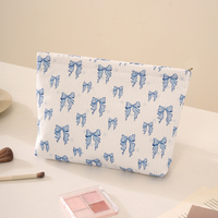 Sac de toilette en velours côtelé pour femmes, grande capacité, organiseur de maquillage, pochette à rouge à lèvres, sac de maquillage portable