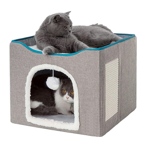Cama Cueva para Mascotas Extra Grande de Lujo Portátil Moderna 2024, Tamaño XL XXL XXXL con Funda Lavable para Gatos y Perros - Product Image 5