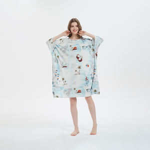 Chemises de nuit doux bambou pyjamas longue nuit surdimensionné T-Shirt vêtements de nuit confortables robe de nuit refroidissement sommeil t-shirt pour les <span class=keywords><strong>femmes</strong></span> - Product Image 3
