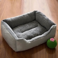 Offre Spéciale personnalisable lit pour chien épaissi chien chenil hiver chat nid universel résistant aux morsures chiens tapis pour animaux de compagnie dormir