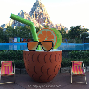 Lớn sợi thủy tinh chanh điêu khắc để bán hiển thị trái cây mô hình uống cửa hàng trang trí sợi thủy tinh trái cây điêu khắc để bán - Product Image 2