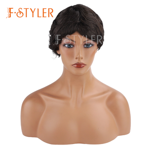 วิกผมบ็อบสั้นสีน้ำตาลสำหรับผู้ใหญ่ผู้หญิงผู้ชายและผู้หญิงวิกผมคอสเพลย์สำหรับงานปาร์ตี้งานคาร์นิวัล - Product Image 1