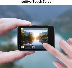 กล้องแอคชั่นหน้าจอสัมผัส Wi-Fi <span class=keywords><strong>7</strong></span> Le 20MP 4K30FPS กล้าหาญ EIS 2.0 Zoom รีโมทคอนโทรล131ฟุต2X แบตเตอรี่1350mAh รองรับ - Product Image 3