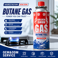 Cartouche de gaz butane portable 220g 227g en gros, haute pureté EN417 UN2037, bouteille de gaz jetable pour réchaud de camping