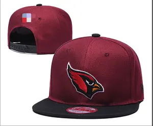 定制高品质新款3D刺绣帽子美国亚利桑那红雀足球篮球棒球时代nfl快照帽