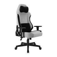 Chaise de jeu 360 °   Chaise de bureau pivotante ergonomique en tissu peluche court pour jeux sur ordinateur avec 150 fonctions °   Fauteuil inclinable avec appui-tête et soutien lombaire