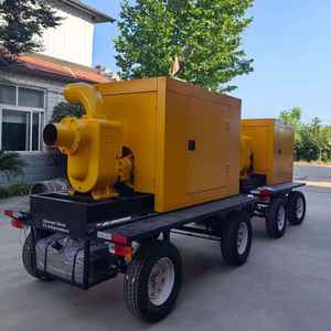ปั๊มน้ำทะเลดีเซลกำลังสูง 60 แรงม้า 1000 ลูกบาศก์เมตร/ชั่วโมง ปั๊มน้ำเสียแบบดูดเองได้ ไม่ก่อให้เกิดการอุดตัน ปรับแต่งได้ รถเคลื่อนที่ควบคุมน้ำท่วม - Product Image 2