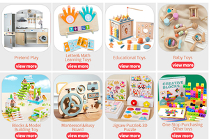 Carrello Montessori in Legno con Maniglia per Bambini, Giocattolo Educativo per Centro Attività, per Bambini dai 18 Mesi in Su - Product Image 6