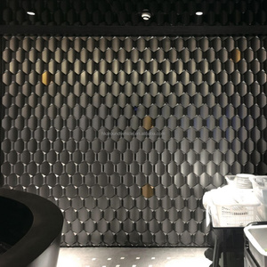 Carreaux de mur décoratifs 3D en UHPC, aspect brique, béton écologique pour salon, hall, restaurant, intérieur et extérieur, forme pétale, 210*180*33mm - Product Image 5