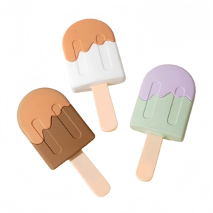 Cepillo de Pelo Portátil Mini con Cojín de Aire, Diseño Encantador de Helado, Peine Masajeador de Cuero Cabelludo, Herramienta Compacta <span class=keywords><strong>para</strong></span> Peinar el Cabello de Uso Diario - Product Image 5