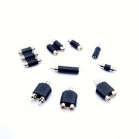 Adaptor Audio Stereo Y Splitter Konektor RCA Jack RCA Female AUX Jack 3.5mm Konektor RCA 2 Pin Male