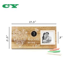 ของขวัญคู่และเจ้าสาว-วันจนกว่าฉันทำ Rustic Wedding Countdown ป้ายกรอบรูป - Product Image 4