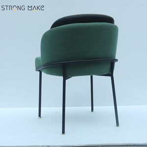 Nordic Restaurant Furniture <strong>Mid</strong> <strong>Century</strong> Modern Luxury Metal Legs Blue Velvet <strong>Dining</strong> Room <strong>Chairs</strong> for <strong>Dining</strong> <strong>Table</strong> - Product Image 5