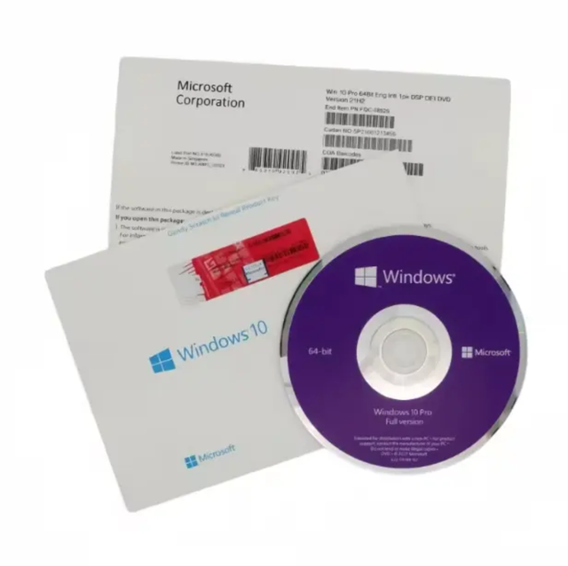 For 10 Pro DVD in Stock Offers Global Online Activation Multi-language Support Genuine License Key & Reliable Sales Service