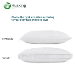 Customized Fluffy Down Alternative Microfiber Making Luxury Hilton Hotel Bed Pillow For Sleeping