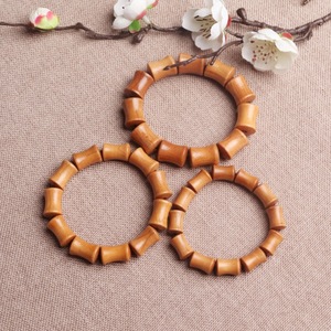 Peach Wood Bamboo Joint <b>Bracelets</b> 15 11 11 Pieces Durable Unisex <b>Couple</b> Jewelry Home Decor Gift - Product Image 3