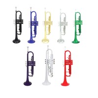 SLADE B- Small Size Brass Tube Body Professional and Student Beginners' Brass Instruments with BB Tone Lacquer Surface Trumpet