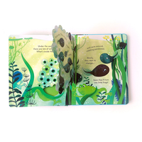 Individuelle Baby-Schiebebilderbücher Frühkindliche Bildung Kinder-Lift-the-Flap-Bücher 3D Pop-up Geschichtenbücher für Kinder