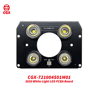 Module d'éclairage de remplissage à LED SMD 3030 à lumière blanche 6000-6500K avec carte PCBA et lentille, DC 6.03V 600mA CGX CGX-721004S01M01 pour CCTV