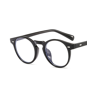 Nouvelle monture <span class=keywords><strong>de</strong></span> lunettes pleine monture en <span class=keywords><strong>fer</strong></span> style Iron Man Donny, rétro européen et américain, anti-lumière bleue, verre plat PC, modèle 3358, tendance - Product Image 2