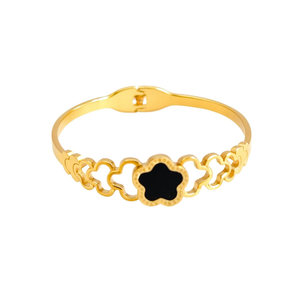 Brazalete de Moda en Acero Inoxidable 316L con Baño de Oro PVD, Joyería Sostenible y Resistente para Mujer - Product Image 2