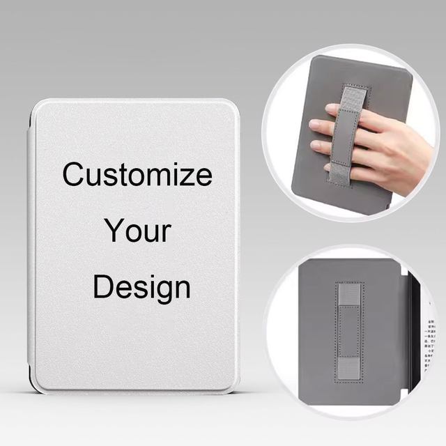 For Kindle Paperwhite Colorsoft 12th Gen Ebook Protective Cover Hand Strap OEM Custom Pattern Magnetic Case for Kobo Libra Color