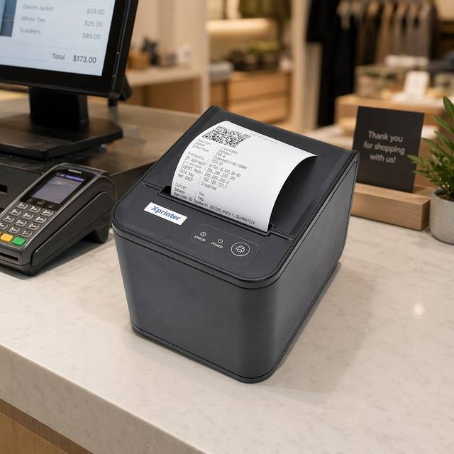XP-80T USB/LAN Port Thermal Receipt Printer Auto Cutter 80mm Thermal Bill Printer for Hotel